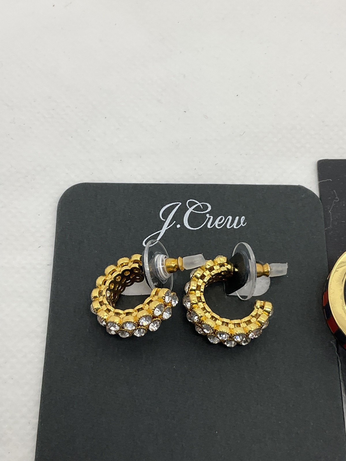 Ann Taylor J. Crew Gold Tone Hoop Earrings Jewelry Lot of 2 Pairs