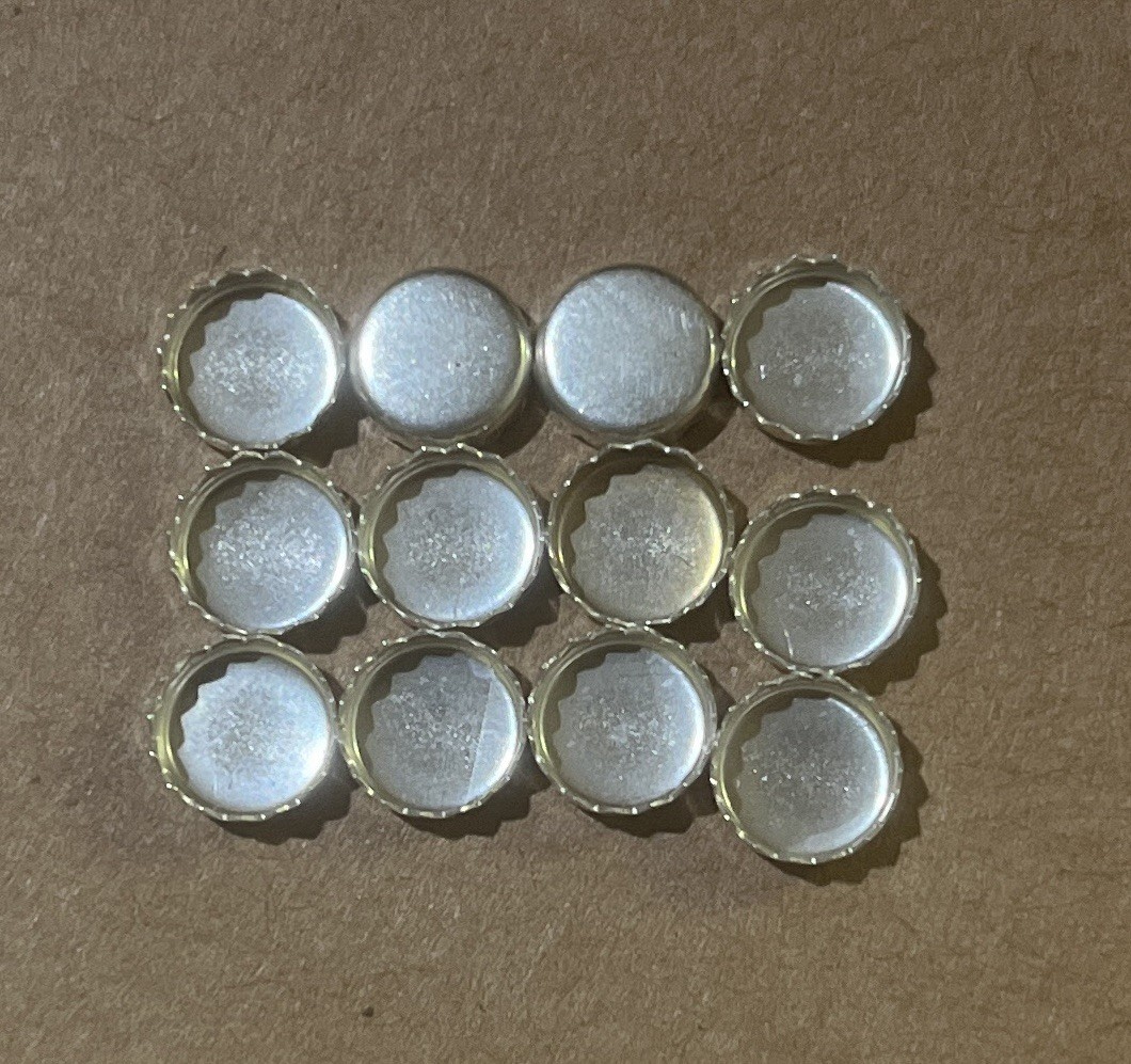 One 6mm Round Serrated Sterling Silver Bezel Cup 32gauge Setting
