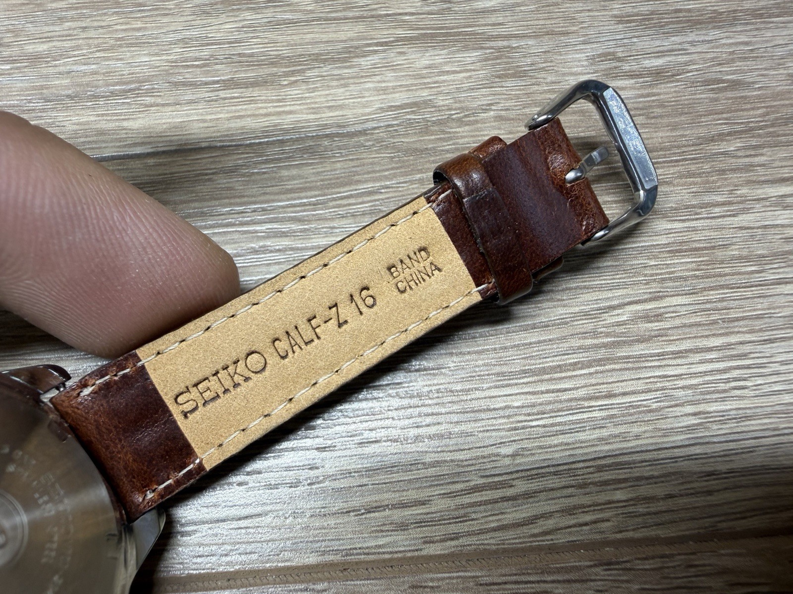 Seiko Salt Lake City Olympics 2002 Watch W/ Brown Leather Band Japan
