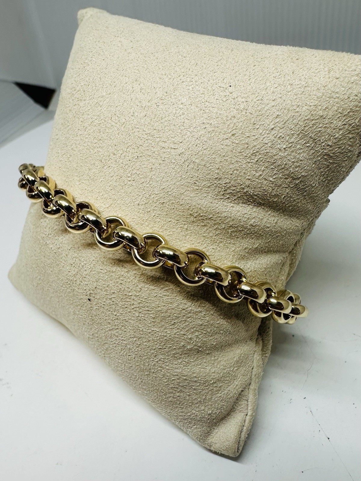 14k Gold Rolo Link Bracelet – 6.5 mm