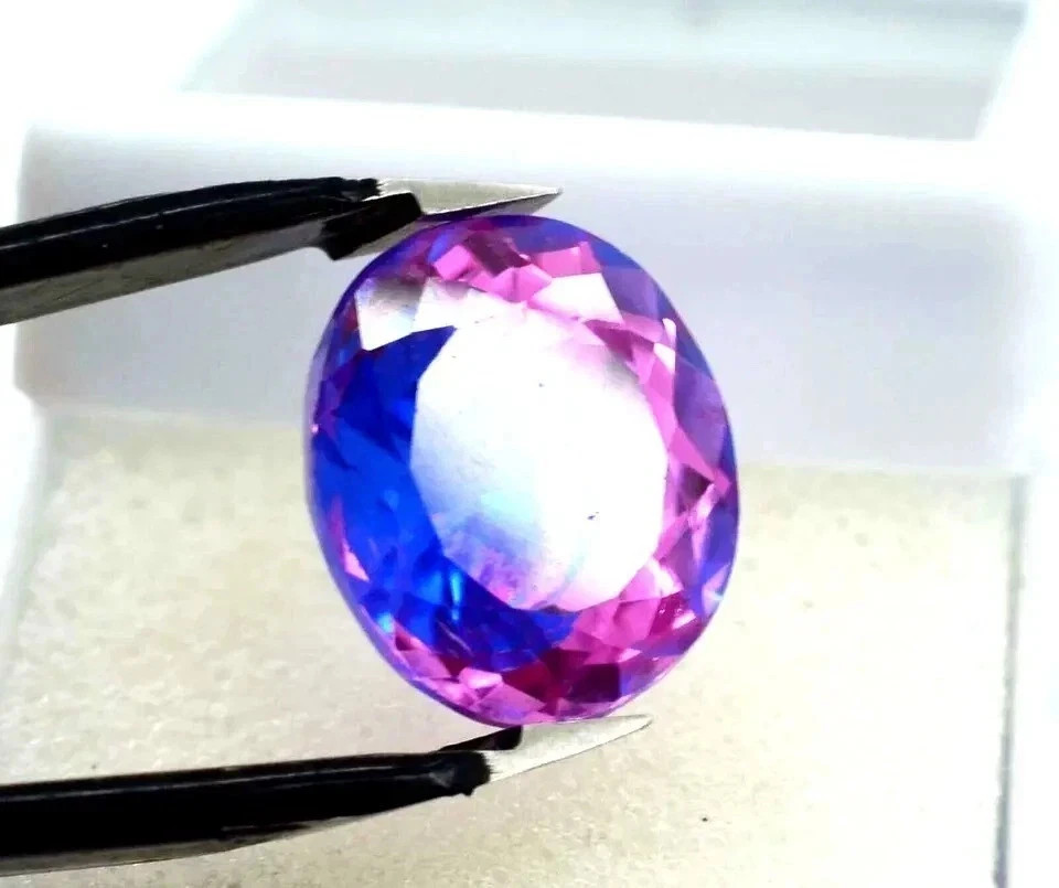 Natural Exquisite 16 Ct Pitambari Sapphire GIE Certified Oval Loose Gemstone