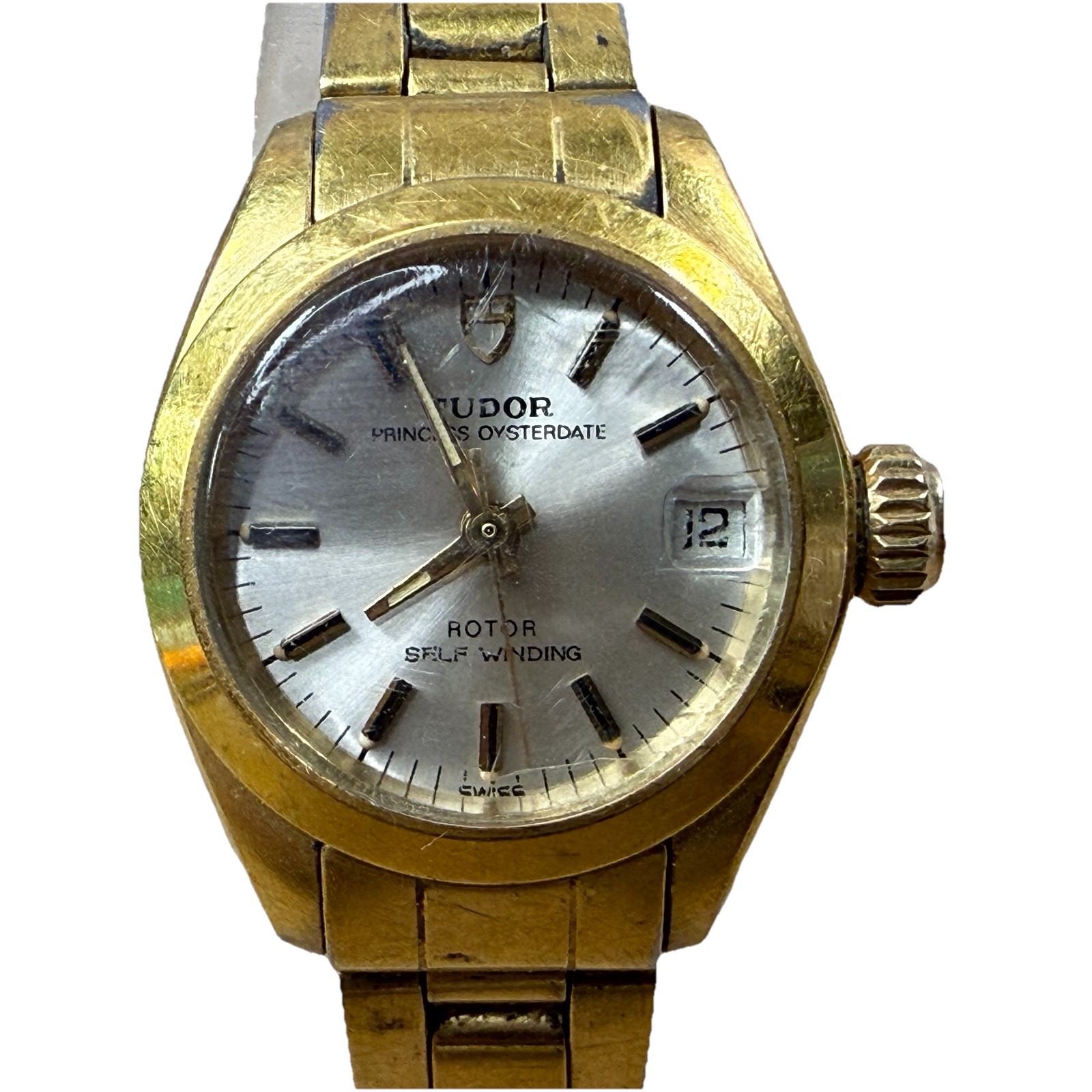 Vintage ladies Rolex Tudor Princess Oysterdate automatic wristwatch RUNNING