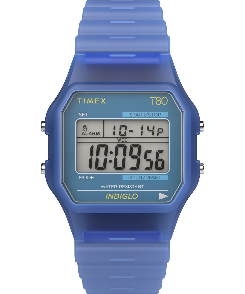 Timex Blue Unisexs Digital Watch T80 TW2Y34200