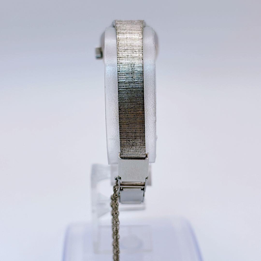 Working CITIZEN Special Cut Glass Manual Winding Octagonal Blue Watch