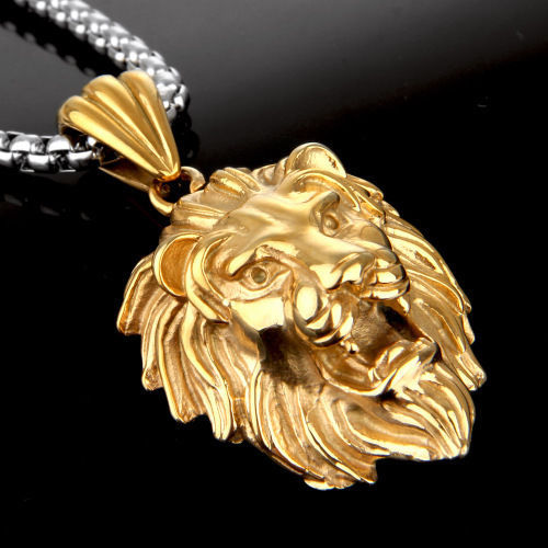Multi-choose Stainless Steel Lion Ling Pendant Necklace Cool Men’s Jewelry Chain