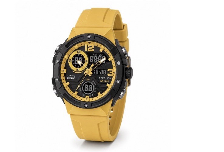 Activa X Invicta ACW8118-001 Men’s Digital Sport Watch 51mm Yellow Black New