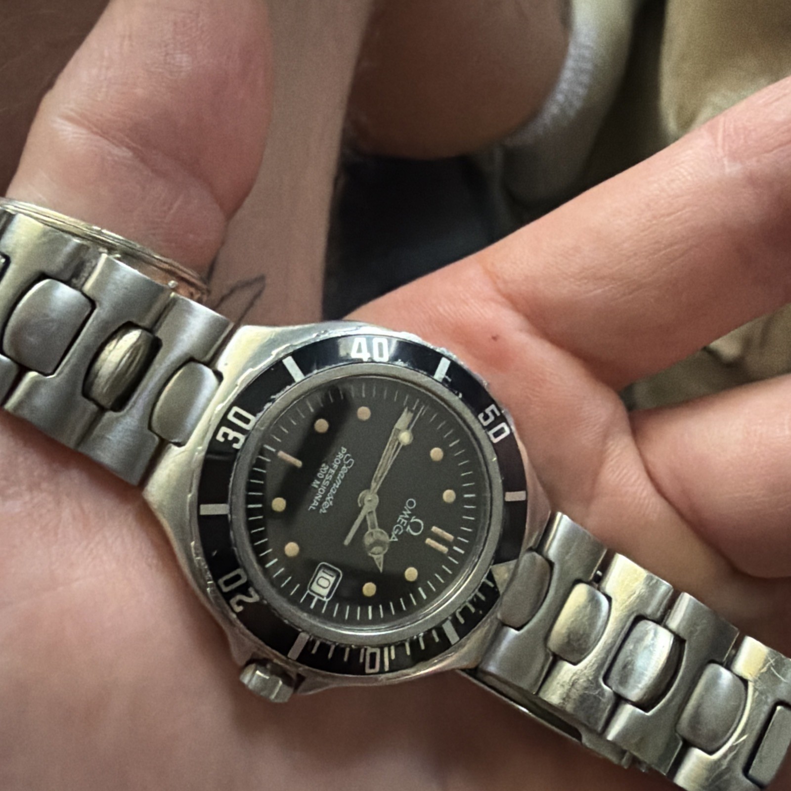 OMEGA Seamaster200 Date black Dial Quartz Men’s Watch_863196