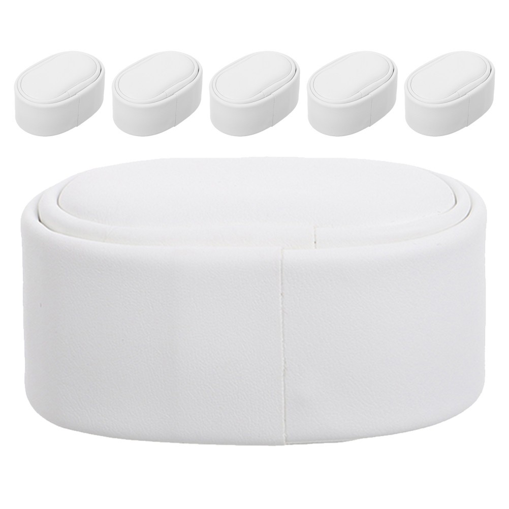 6Pcs Soft PU Watch Storage Pillows Mini White Cushion for Jewelry Display