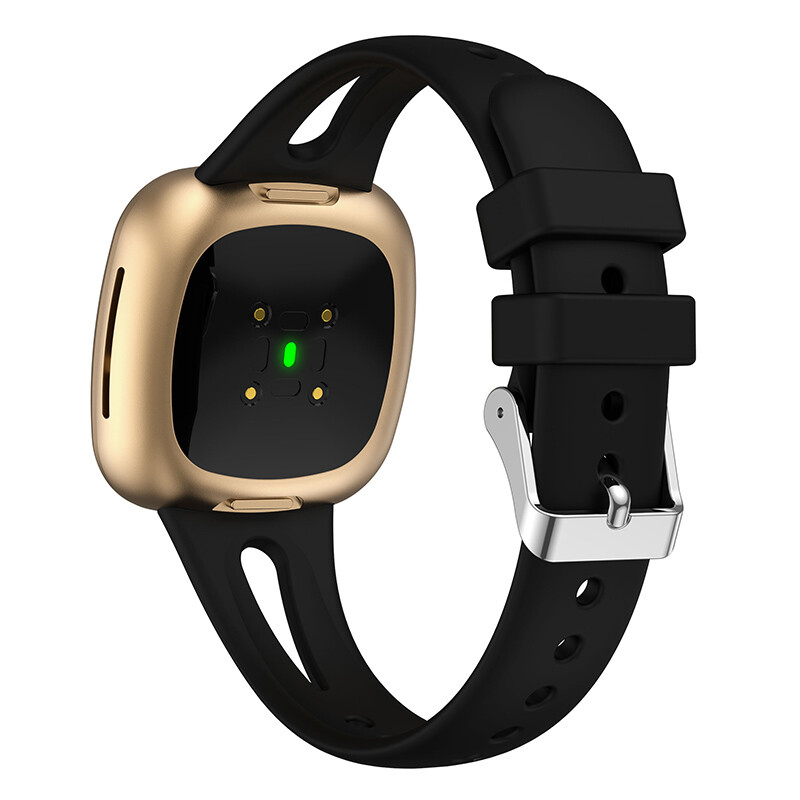 Replacement For Fitbit Versa 3/4 Sense Slim Silicone Sport Watch Band Soft Strap
