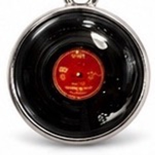 Retro Vinyl Record Dangle Earrings Black Red Music Lover Jewelry Silver Tone
