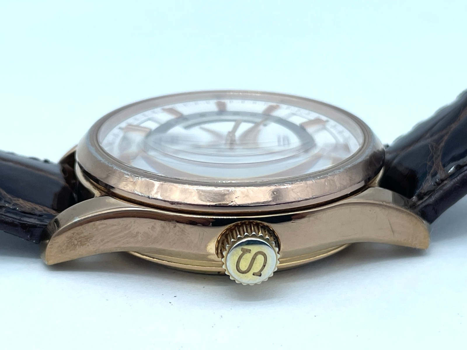 Near MINT SEIKO PRESAGE Automatic Watch Rose Gold 6R27-00B0 SARW004 New Band