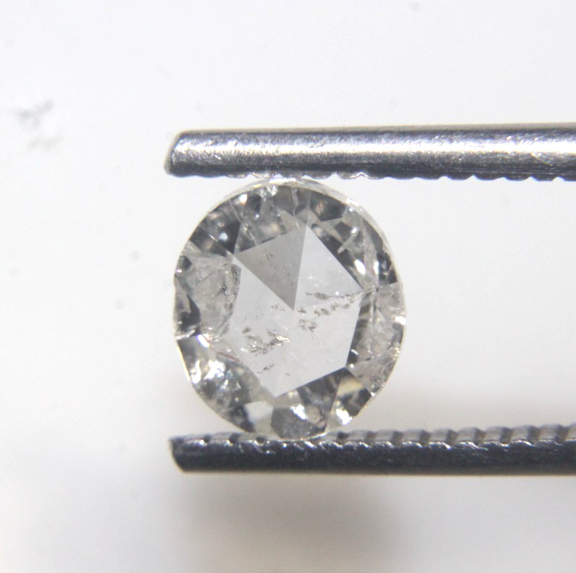 1.21Cts G-H Color Si-I White Round Rose Cut Diamond Natural 7.30-6.85×2.60 mm