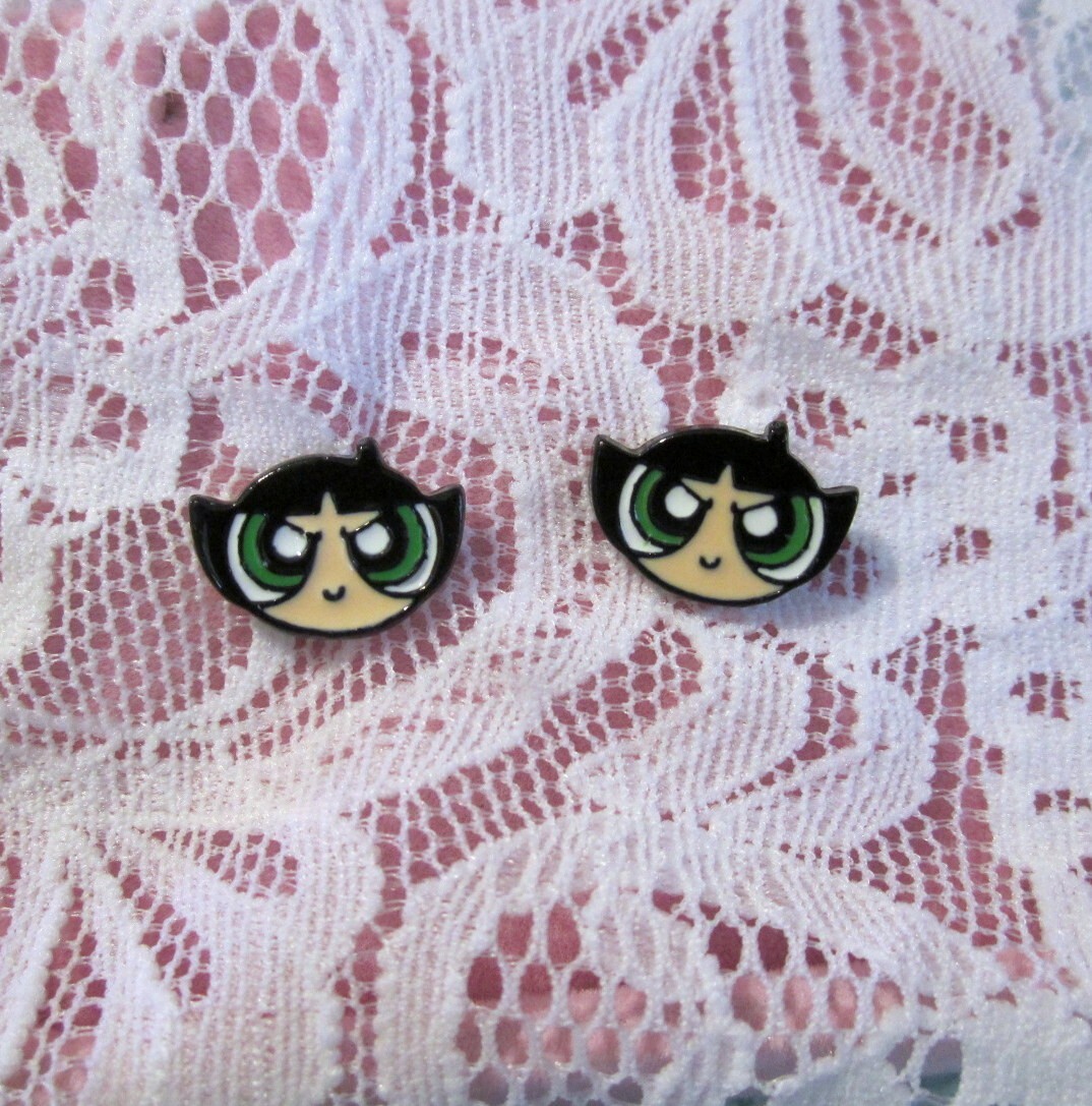 Buttercup Earrings Powerpuff Girls #2 – Hypoallergenic