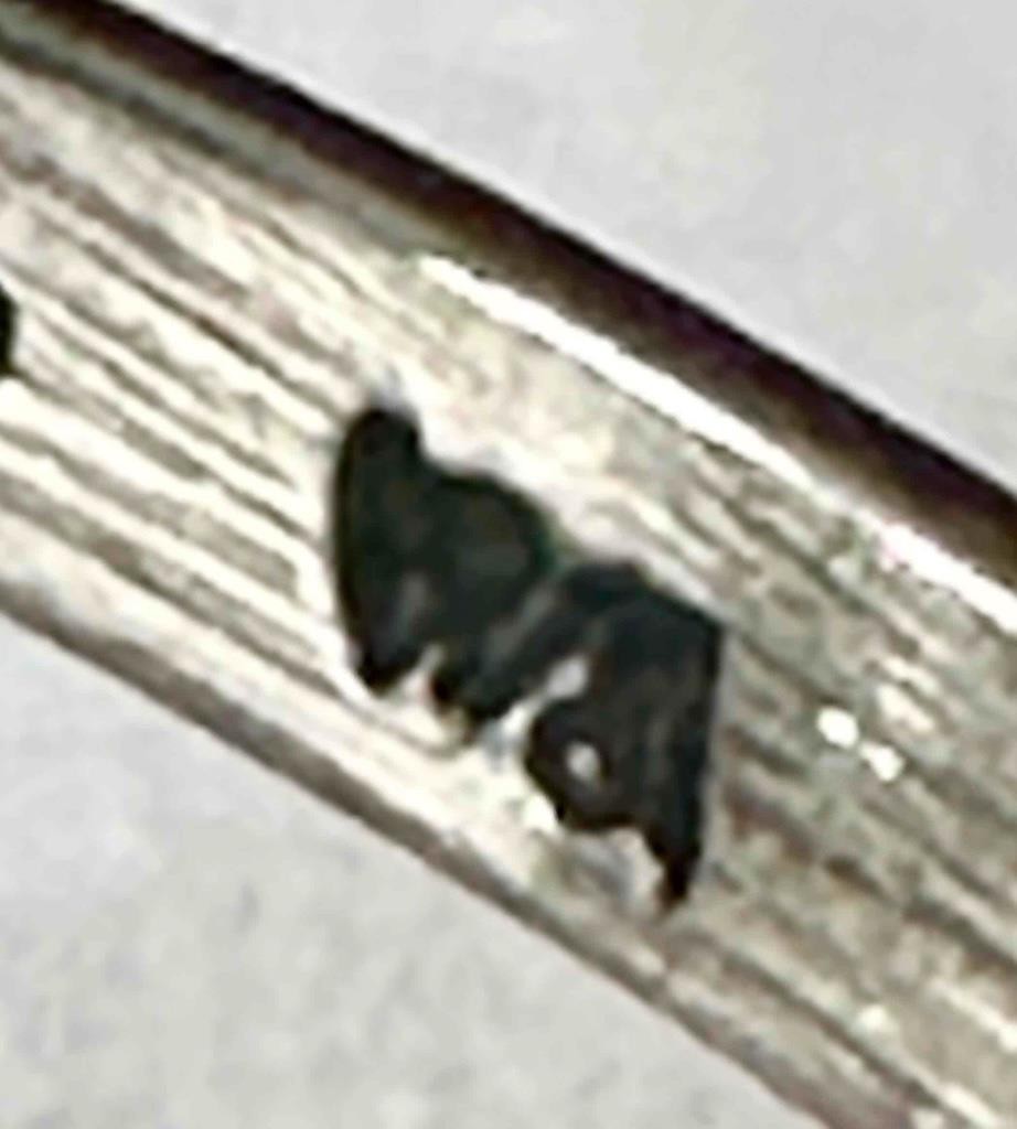 Wheeler Manufacturing Co Sterling Silver Leaf & Grape Decorated Ring Size 9.5
