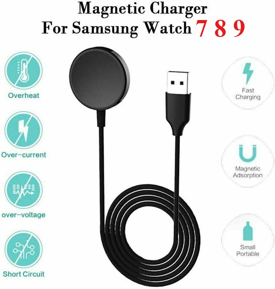 For Samsung Galaxy Watch 7 8 9 40mm 44mm Wireless Charger Charging Dock