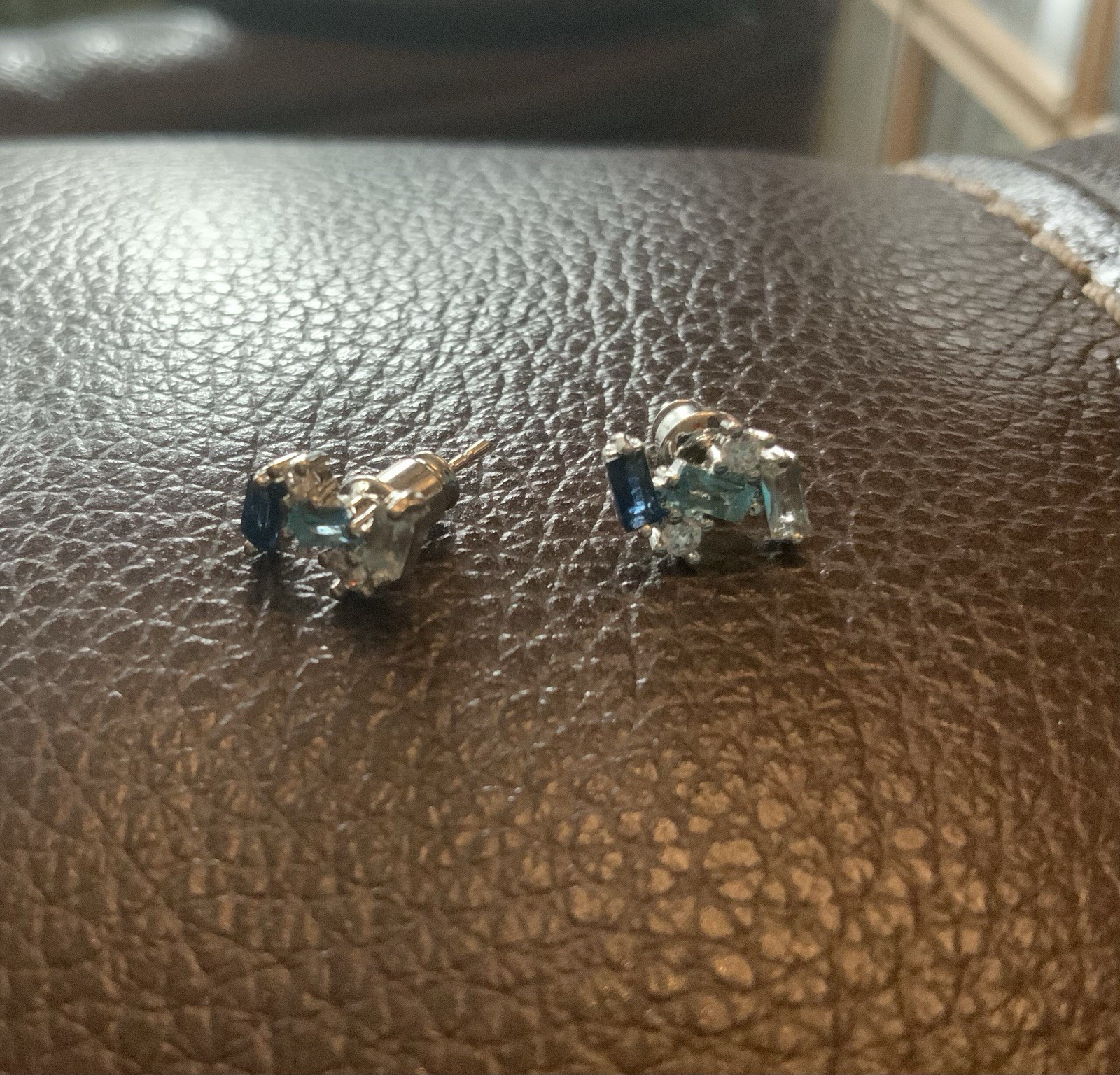 Art Deco Geometric Silver Crystal Museum Missoma Modern Art Earrings Stud Boho