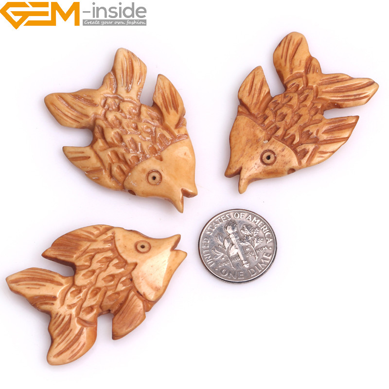 Wholesale New Assorted Animal Carved Bovine Boving Bond Beads Jewelry Making
