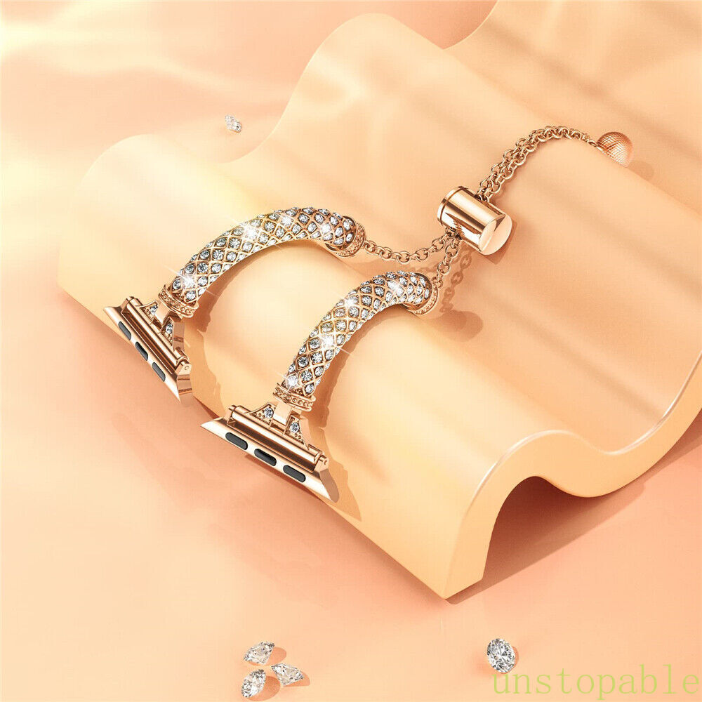 Bling Iwatch band wrist strap+Case For Apple Watch Ultra Series 10 9 8 7 6 5 4 3