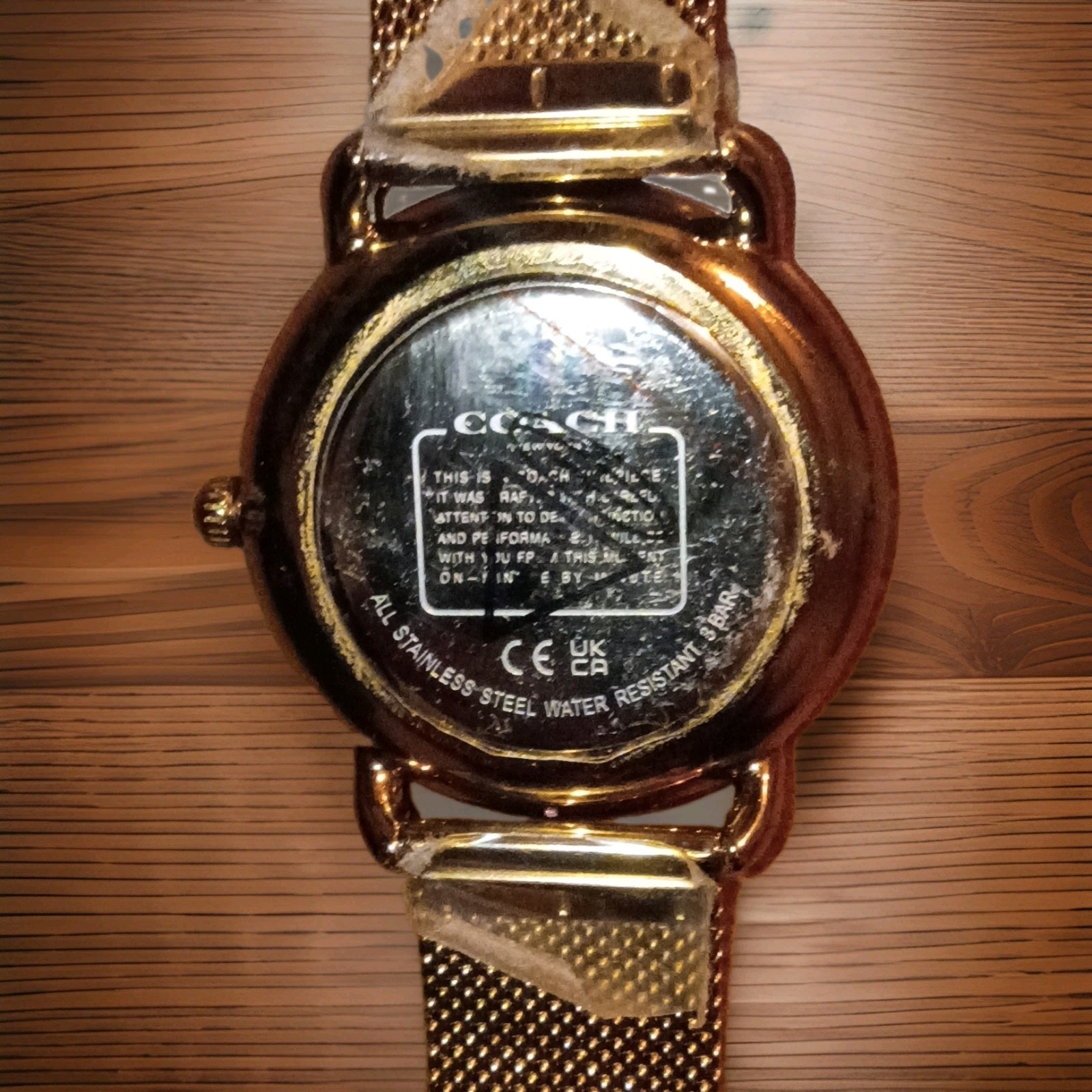 Coach Women’s Elliot Gold Tone Stainless Steel Bracelet Watch