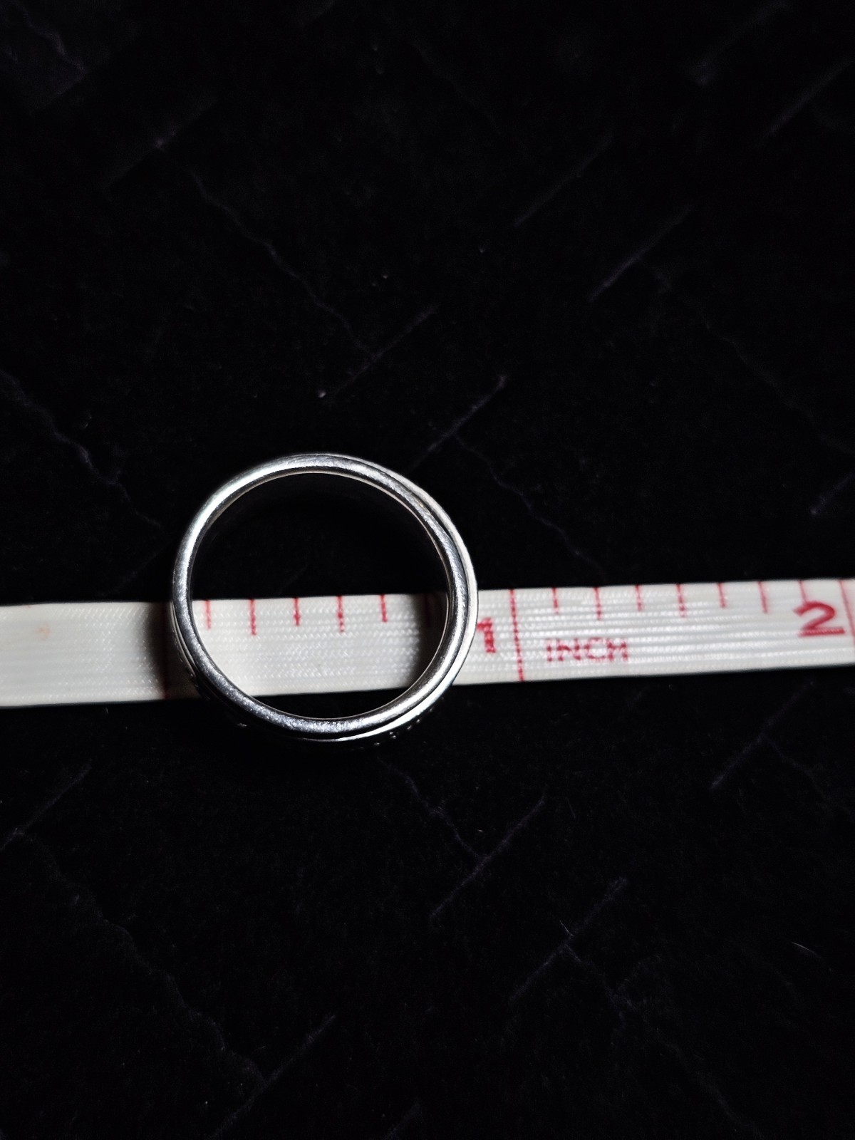 Simple Very Nice My Valentine Heart 💝 Sterling Spinner Ring Band Sz 7 #S39/01