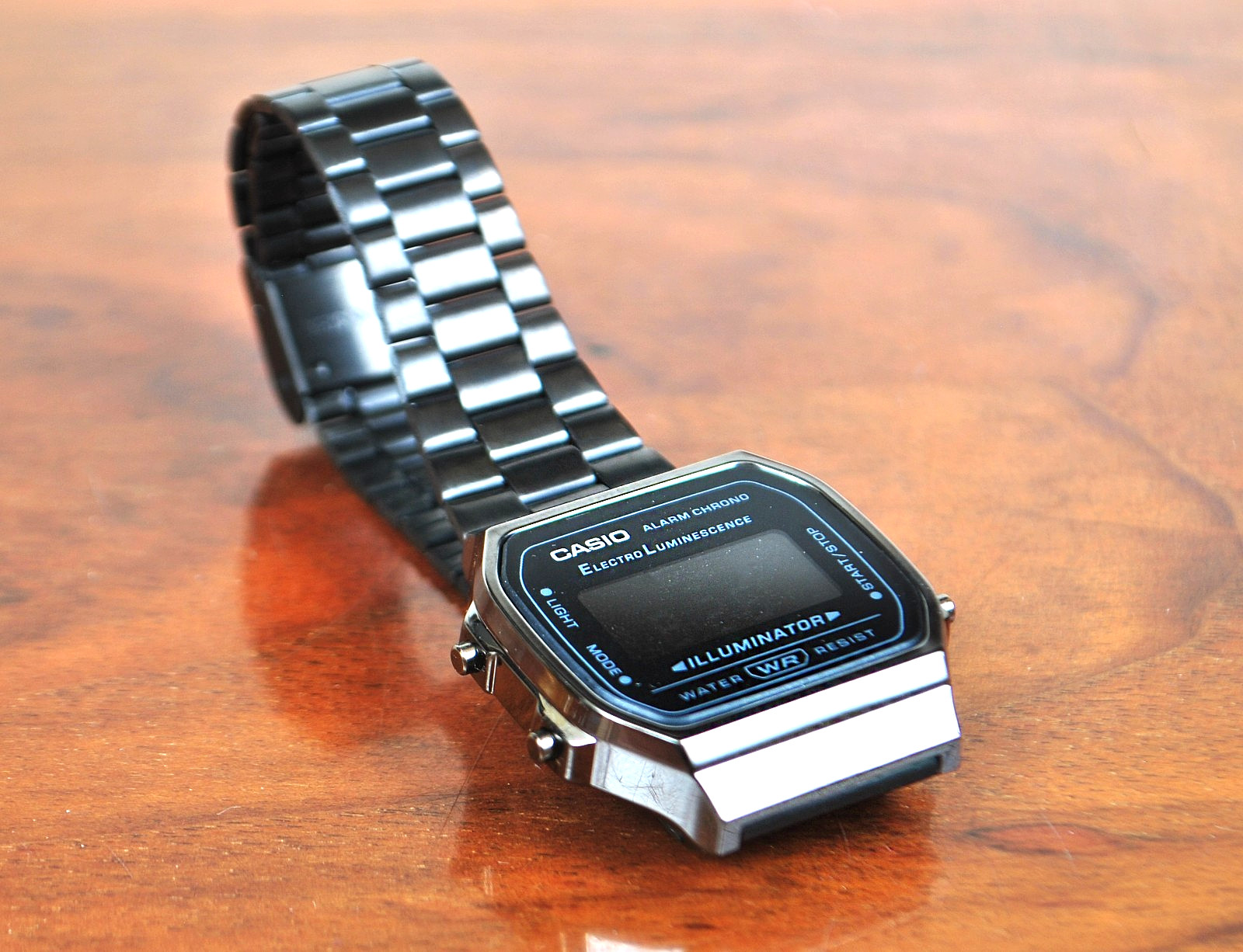 Casio A-168 Vintage Series Total Black Classic Digital Watch