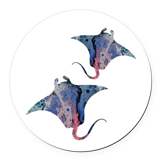 Rare STING RAY OCEAN charm pendant Sterling 925 plated Silver 20″ necklace Gift