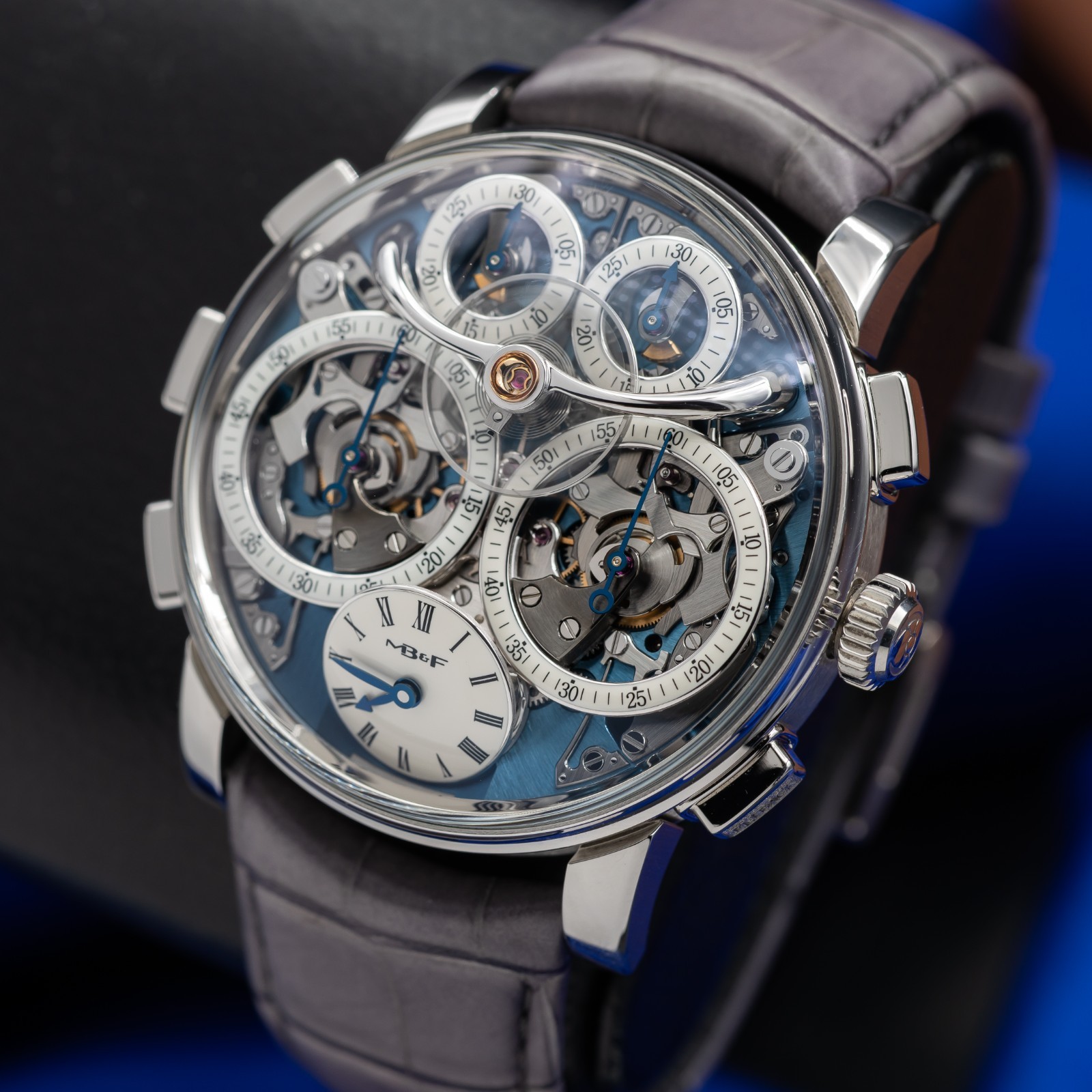 MB&F Legacy Machine(LM) Sequential Flyback Platinum Dual Chrono Flyback 10.PL.BU