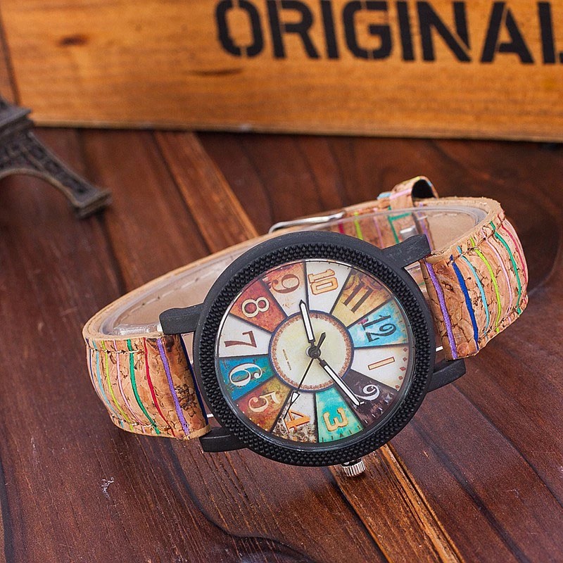 Women’s Vintage Leather Quartz Watch – Casual Retro Wristwatch Gift – Classic Ro