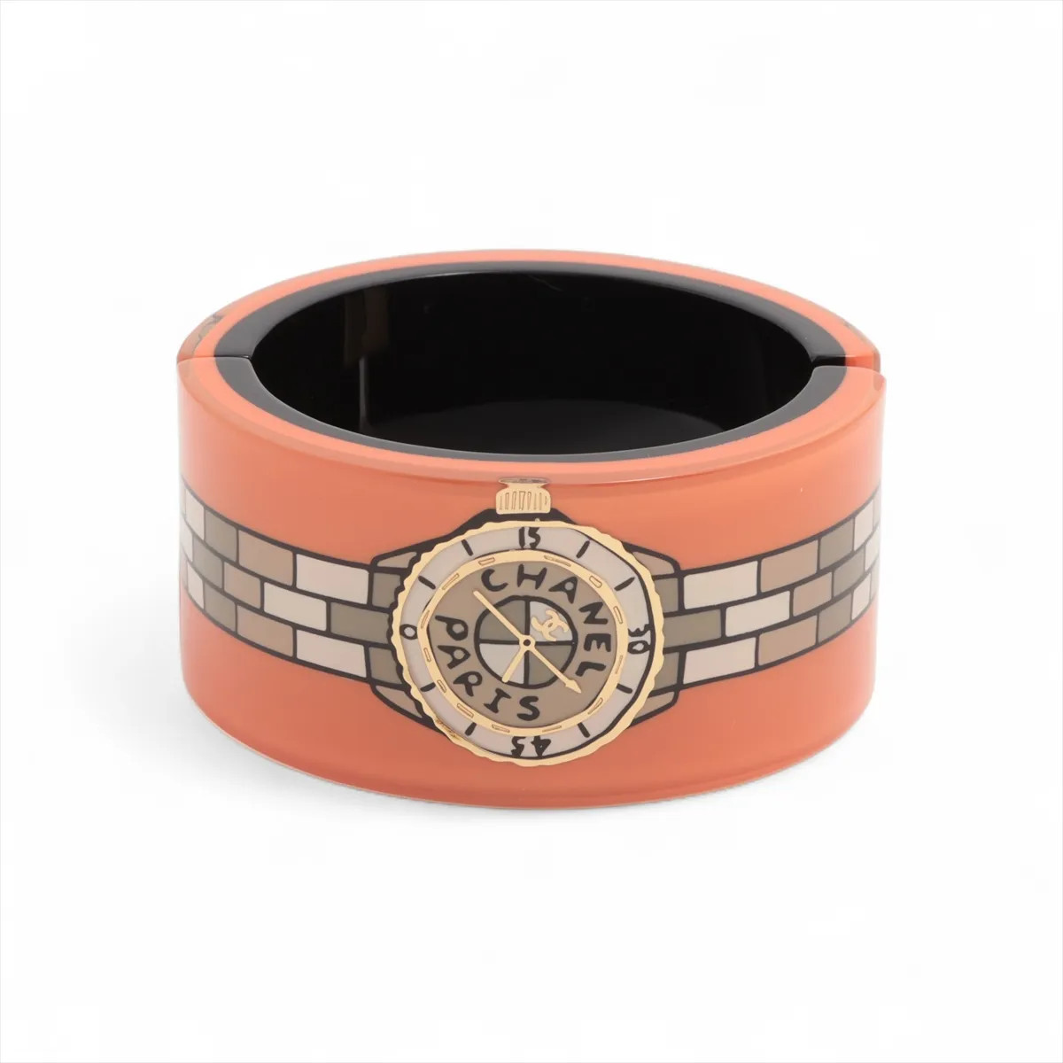 Chanel Coco Mark Logo D23A Bangle Resin Orange J12 watch design