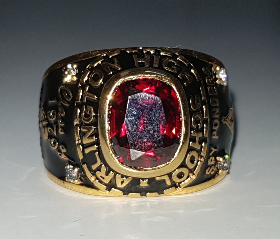 Order Now For 2026 Graduation Men’s 925 Silver Class Ring Gift Cushion Gemstone