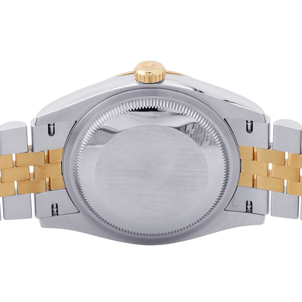 ROLEX Datejust 36mm Steel 18K Yellow Gold Silver Dial 126233G