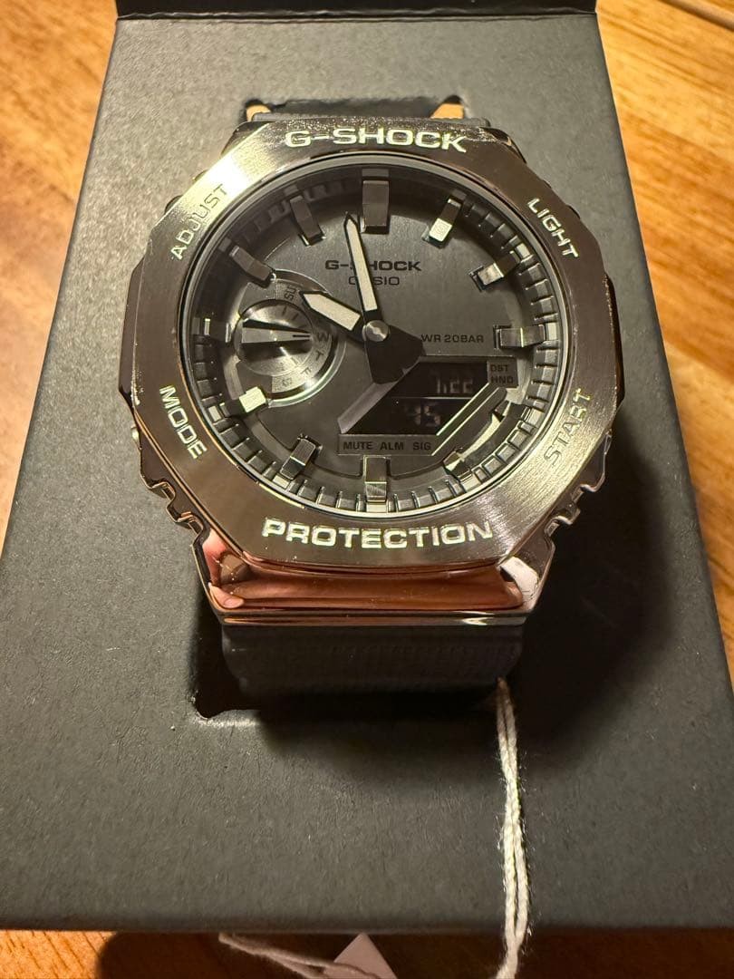 CASIO G SHOCK GM 2100 1AJF Metal Bezel with Box