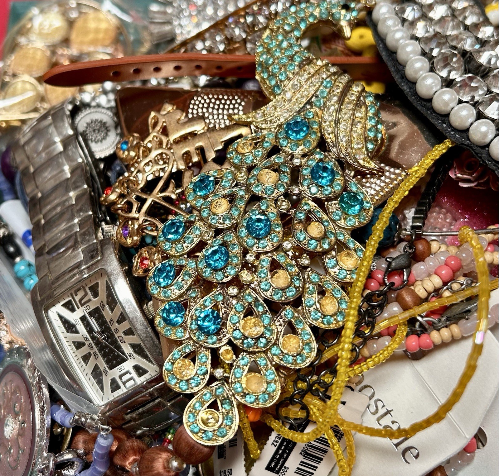PREMIUM* 5LB Broken/Craft Lot From Vintage Jewelry — Tangles And Filler Removed