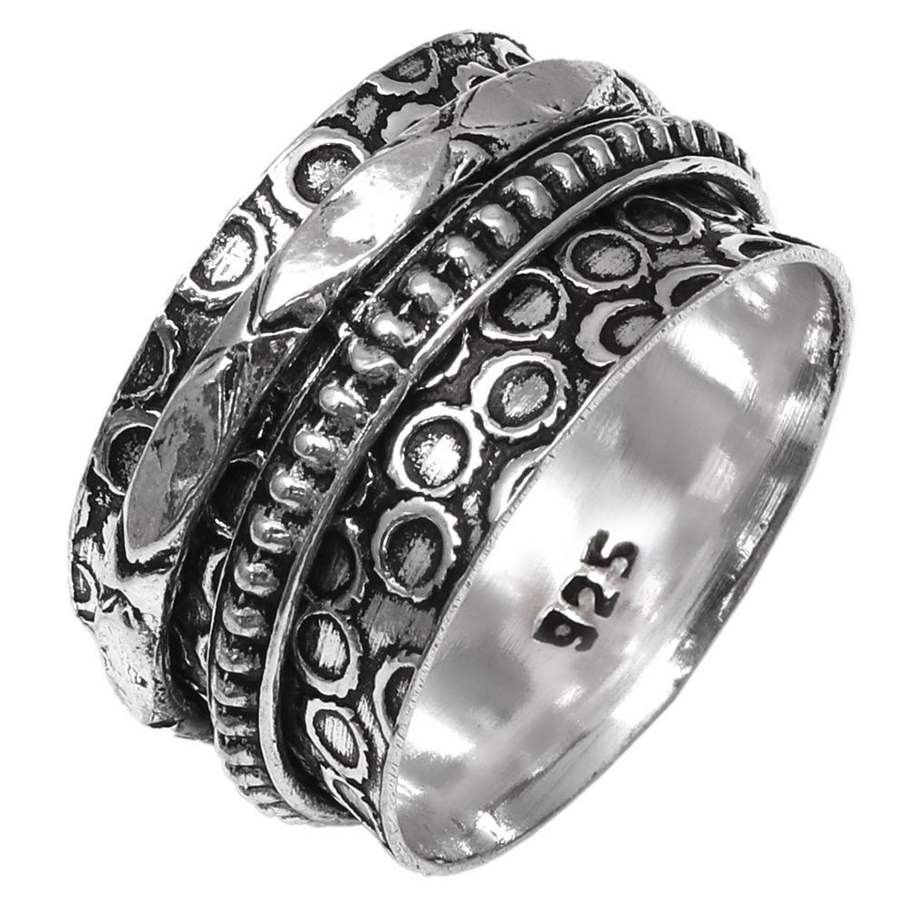 Spinner Anxiety Handmade Silver Jewelry “8”
