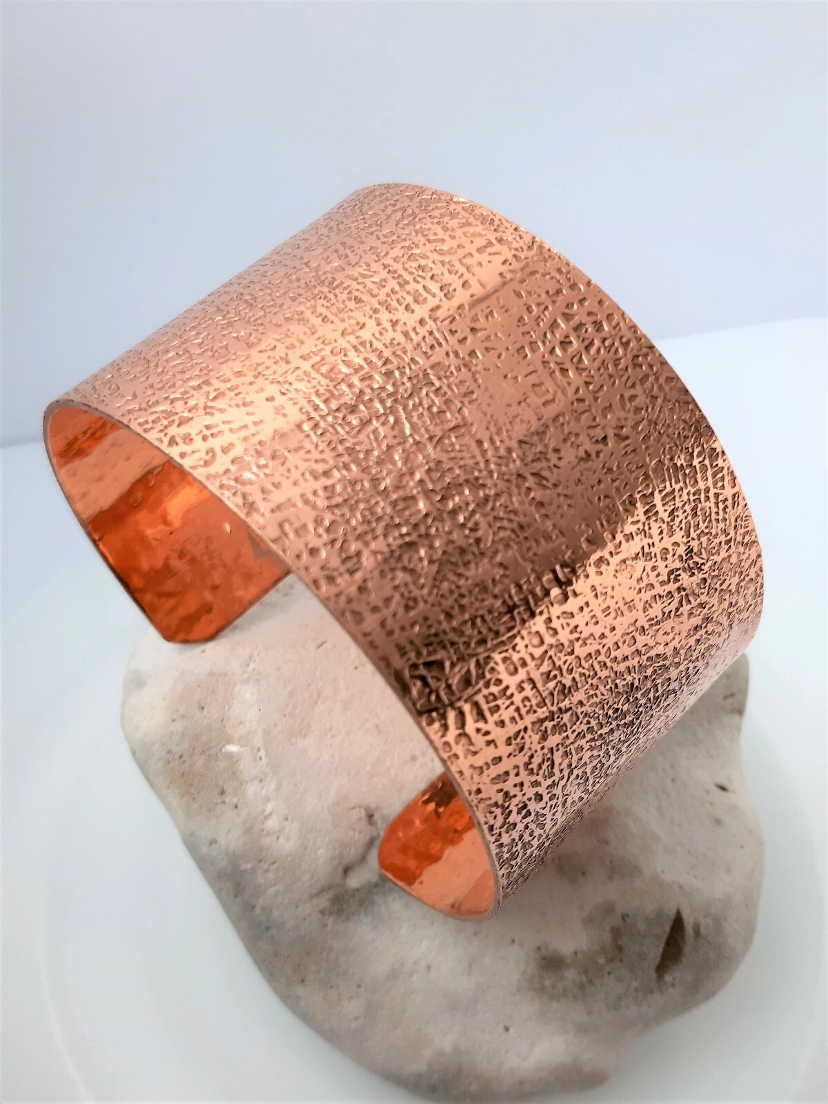 Pure copper adjustable bracelet with hammer work,handmade,free UK delivery,gift