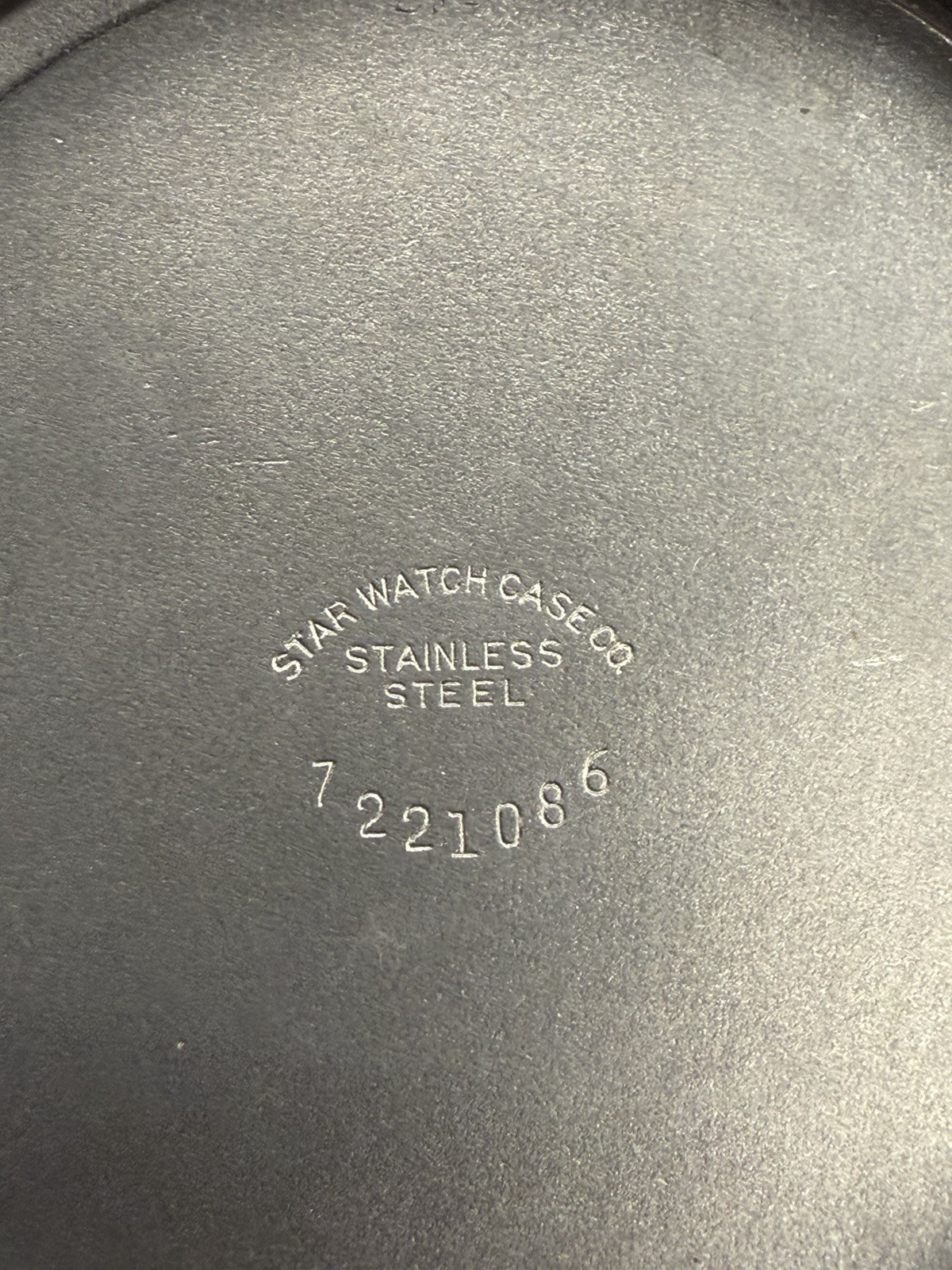HAMILTON Railway Special Pocket Watch 992B 21j Stainless Steel Star Watch Case