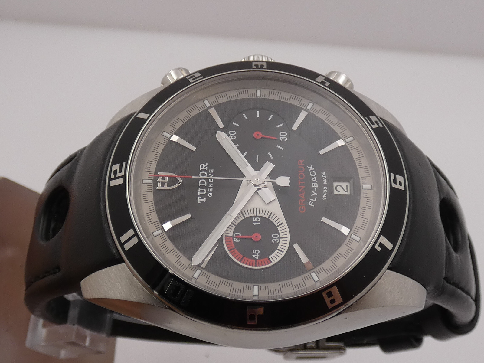 TUDOR GRANTOUR FLY-BACK 20550N 42MM AUTOMATIC STEEL CHRONOGRAPH WATCH