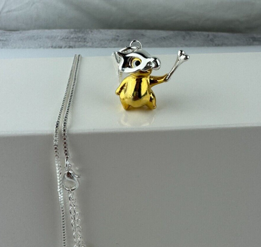 Anime Pokemon Necklace Cubone Pendant Jewelry Necklace Gift Cute Accessories