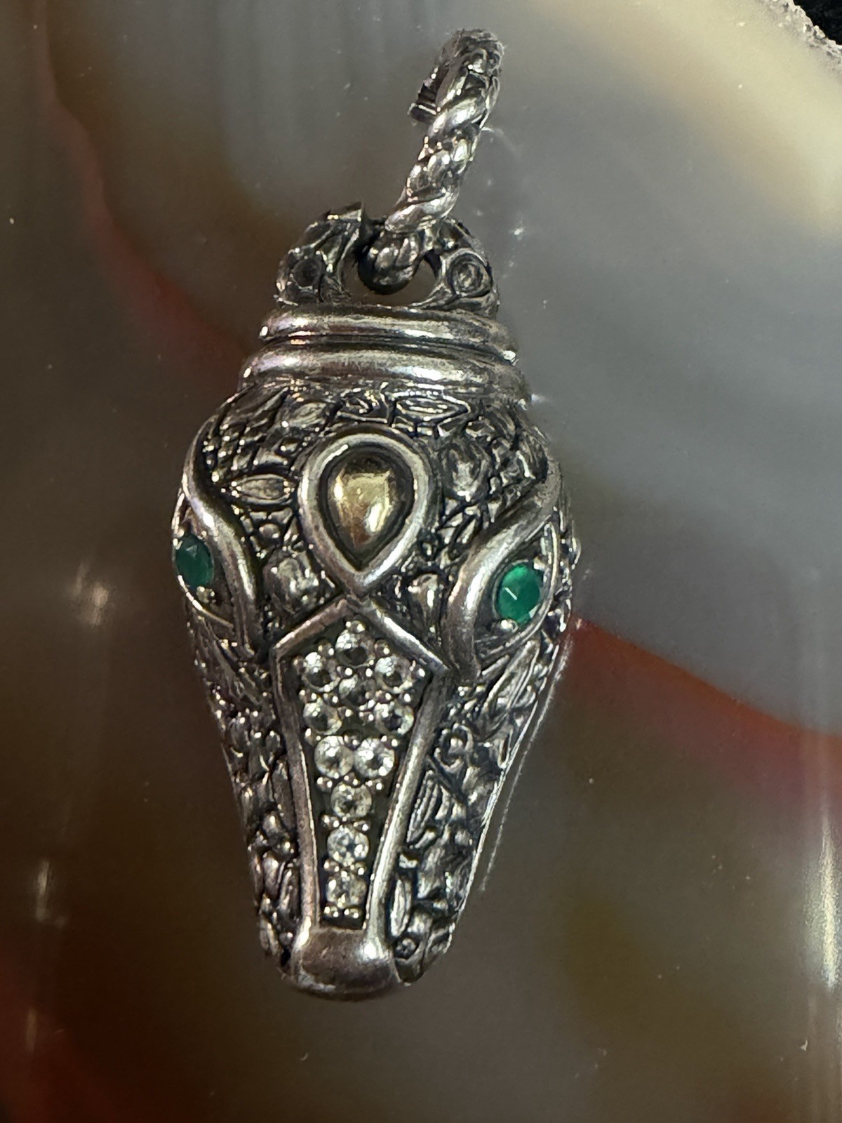 JOHN HARDY JAI Sterling 14K Accent Alligator/Crocodile PENDANT