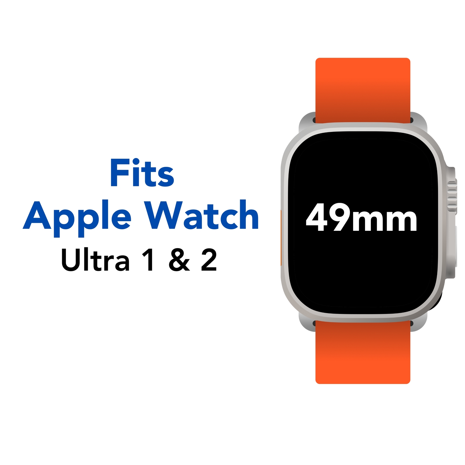 Metal Deployment Bracelet Strap for Apple Watch Band 49mm Ultra 1 & 2
