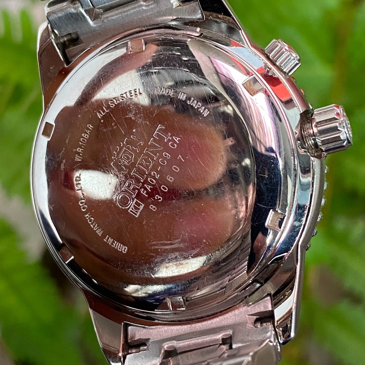 Rare Orient King Master Automatic Power Reserve Black Dial World Timer Watch Men
