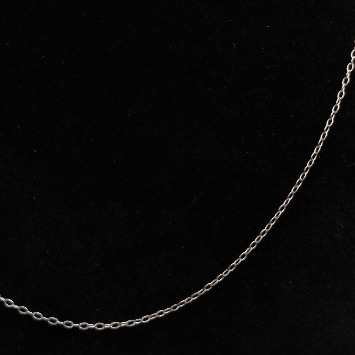 Sterling Silver 925 Thin Minimalist Cable Chain Necklace 18.5in 1mm 0.84g