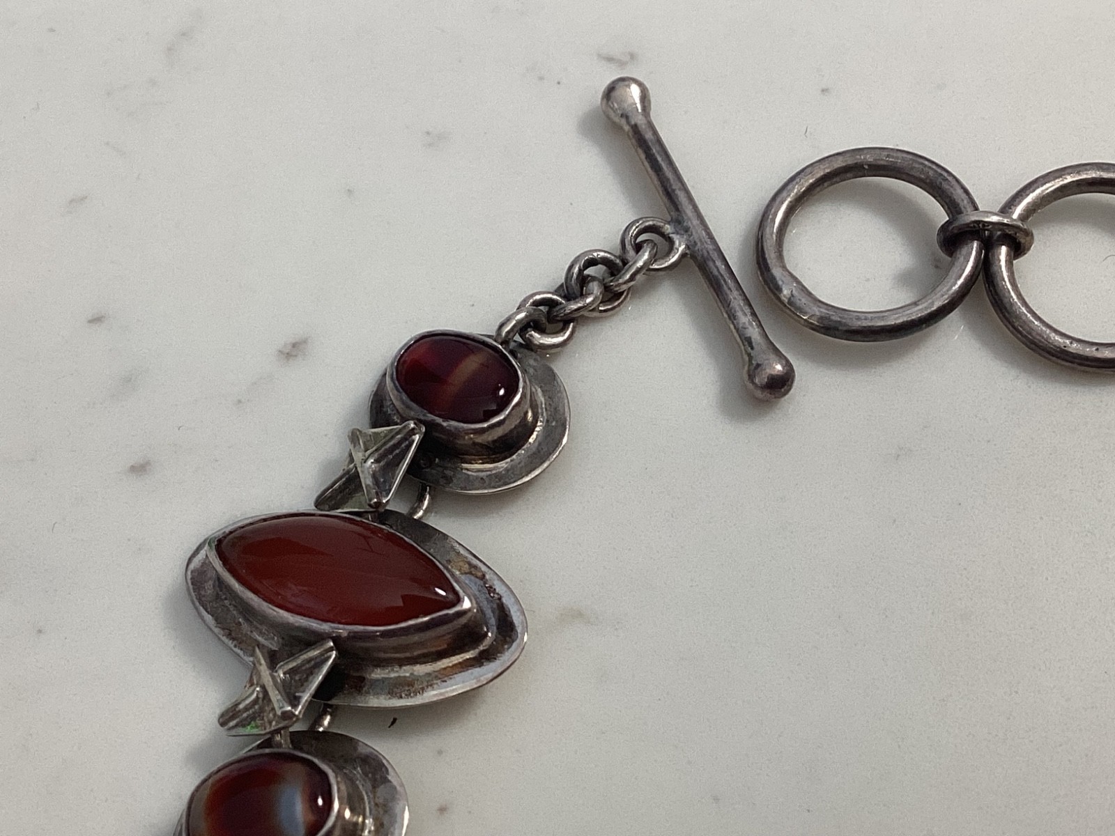 SIGNED JLR JANICE LEE RIPLEY NATIVE AMERICAN INDIAN STERLING SILVER &GENSTONE NR