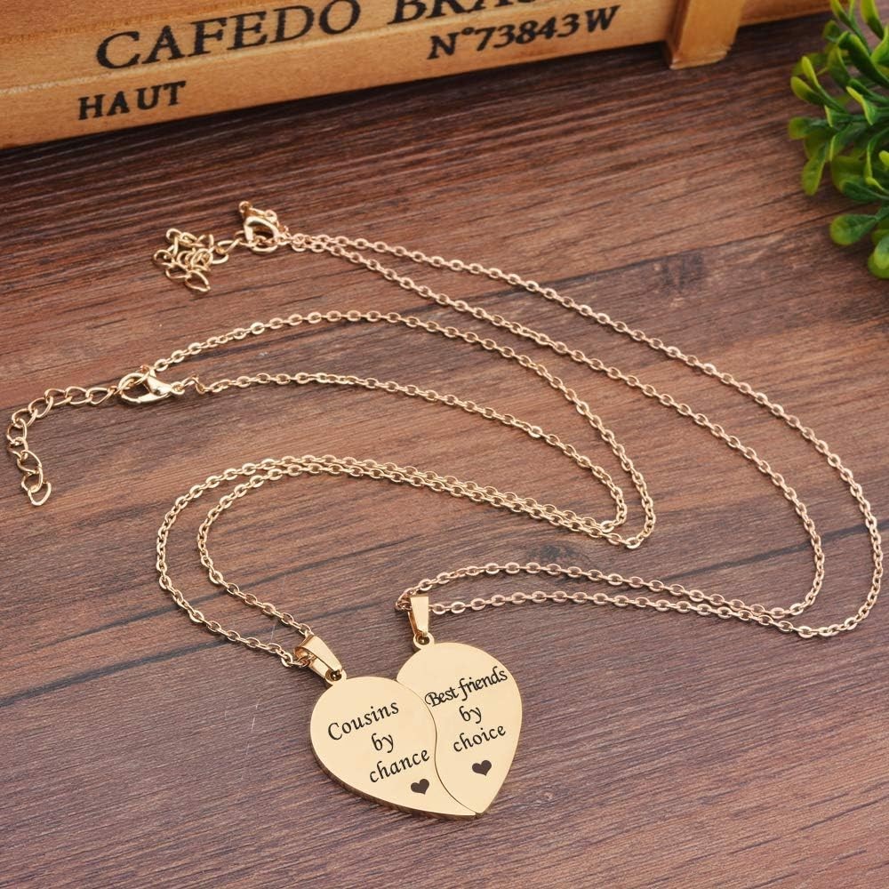Matching Heart BFF Necklace Set – Friendship & Valentine’s Gift