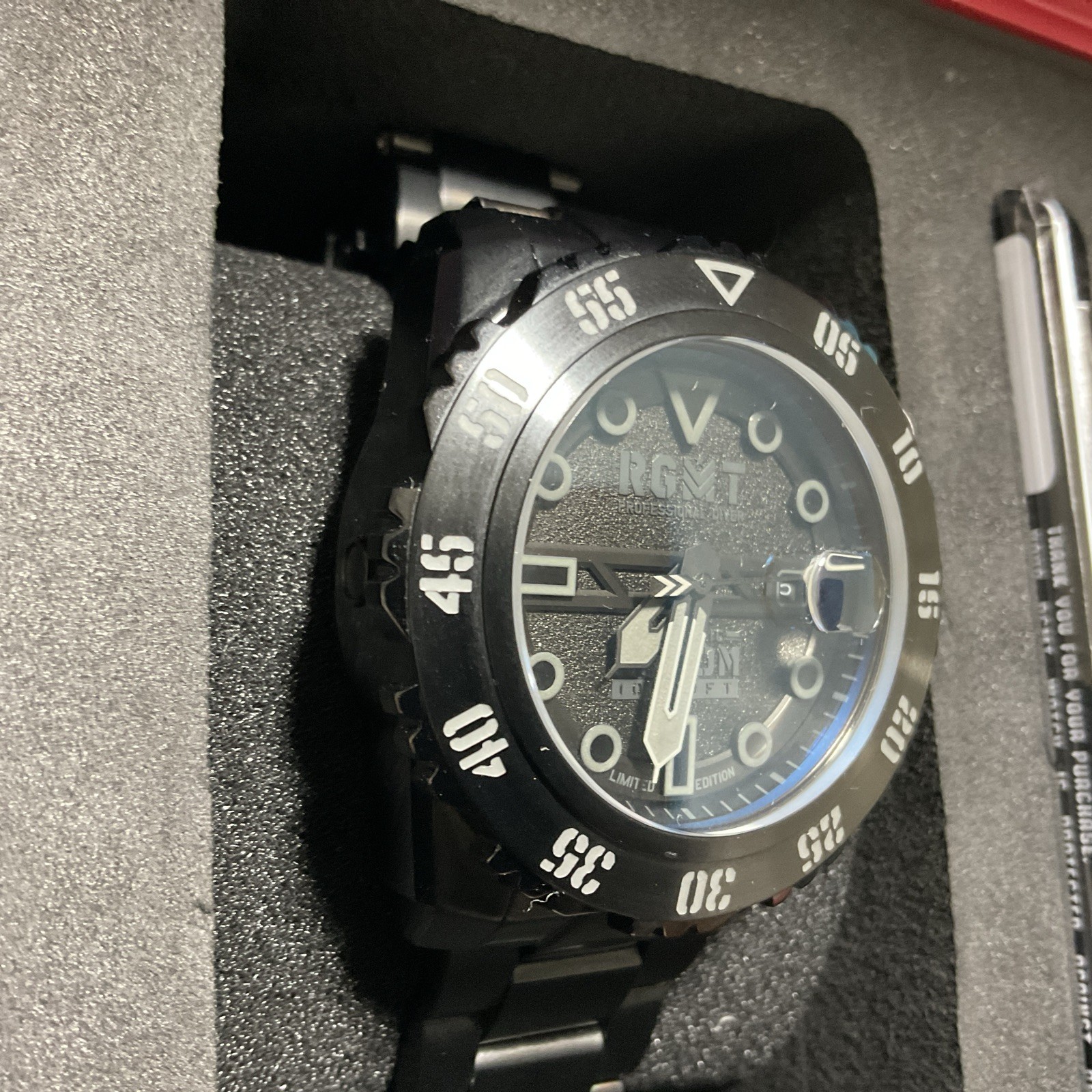 RGMT OHIO AUTOMATIC ALL BLACK LIMITED EDITION 46mm Watch RG-8034-66