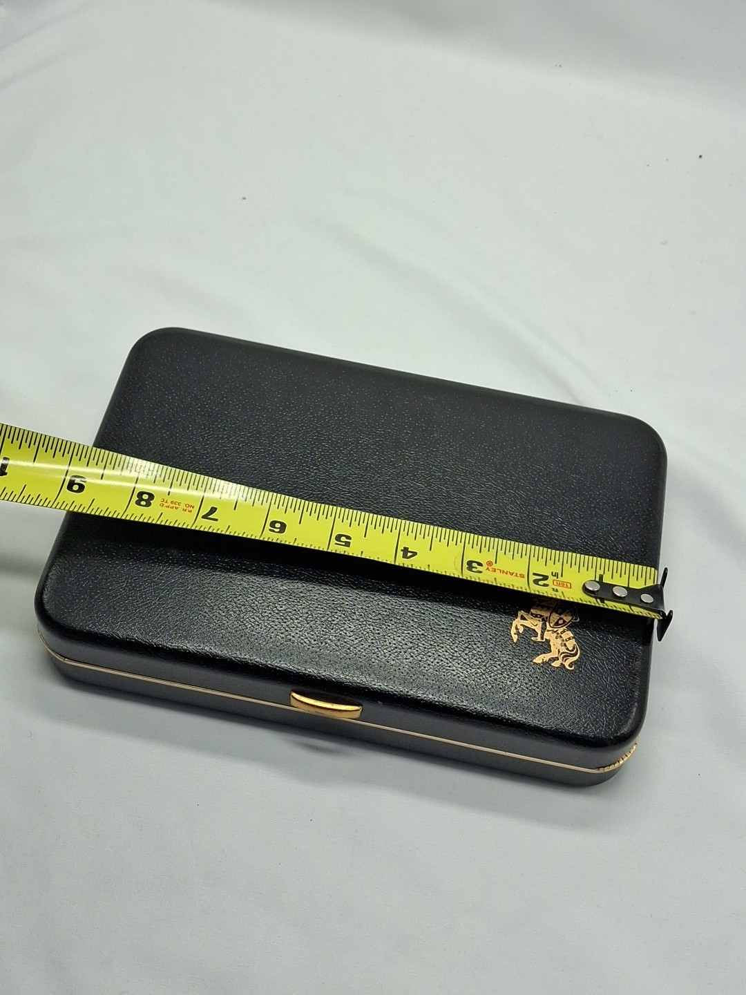 Vintage Mele Table Top Jewelry Box Case Red Velvet Organizer Watches Cufflinks