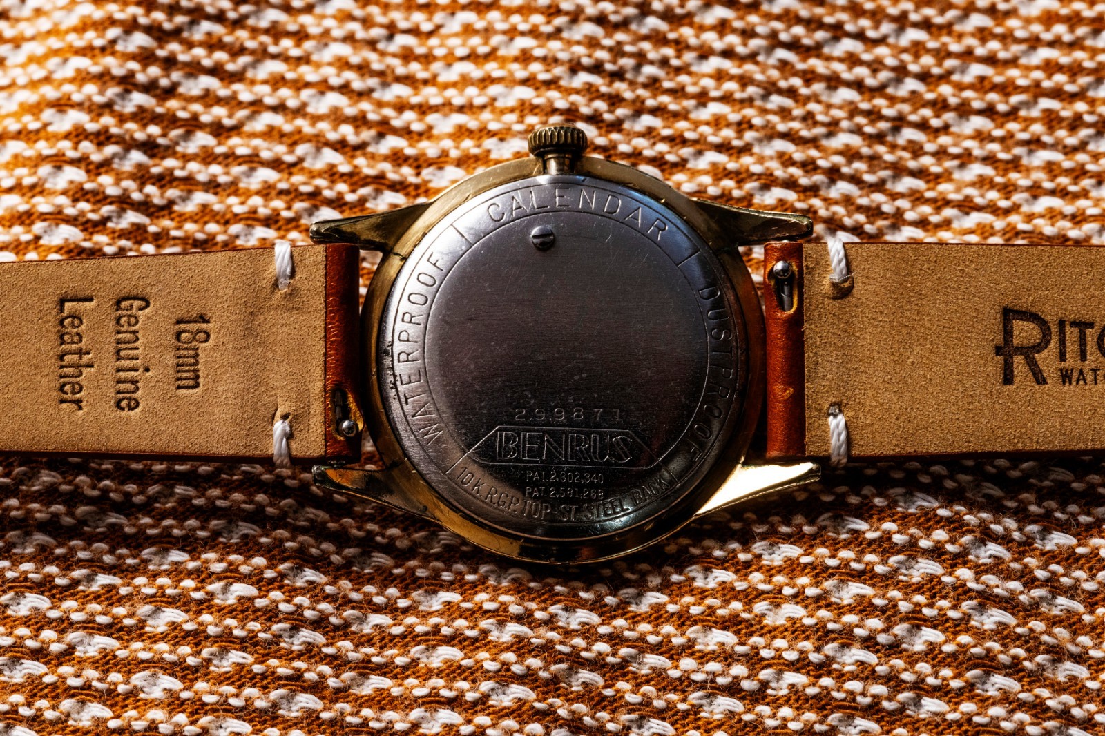 Benrus Calendar Watch – Pointer Date – Tropical Dial – Early 1950s