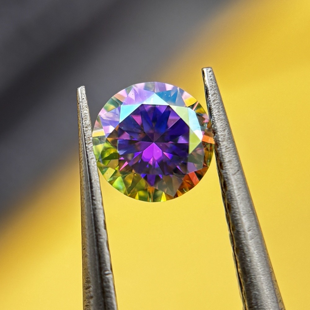 Round Cut Hot Sale Exquisite ABcolor 1pcs 3.0mm 0.1ct-15mm 12ct Loose Moissanite