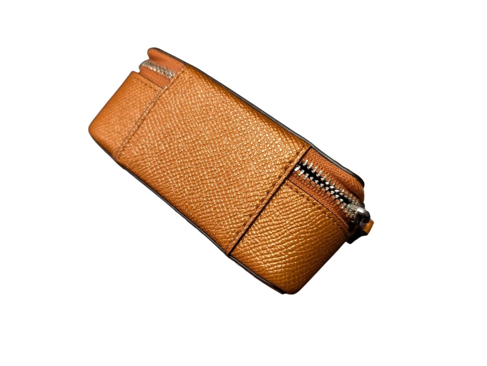 Coach Small Leather Jewelry Travel Case With Zipper