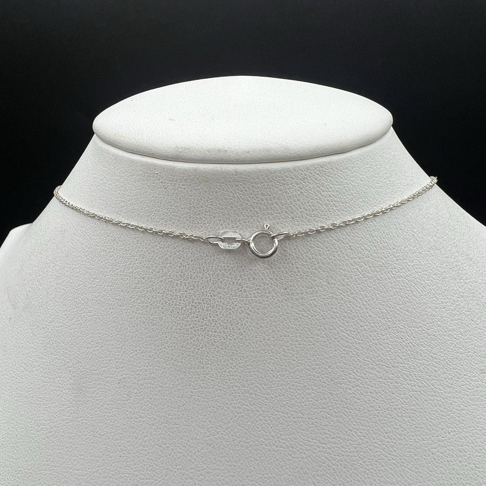 Mother of Pearl & Marcasite Filigree Pendant Necklace 925 Sterling Silver Chain